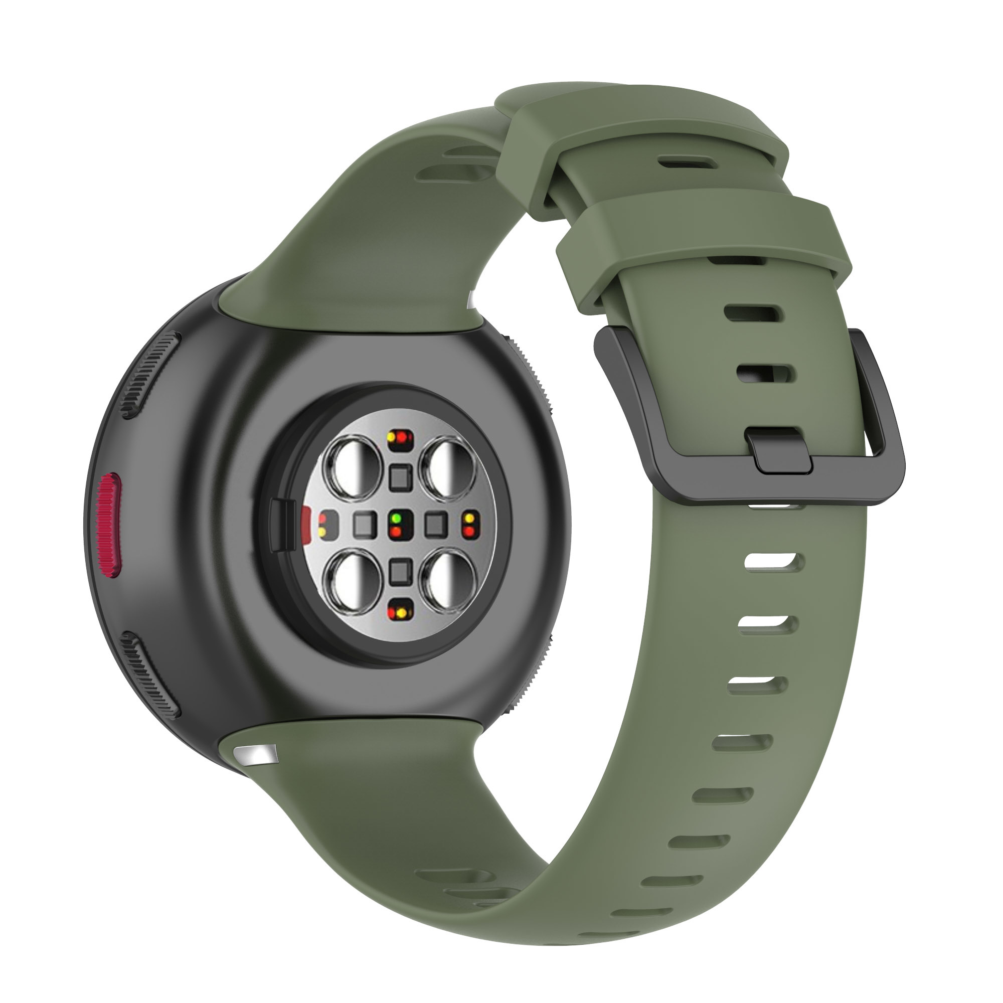 Siliconen Sport Bandje geschikt voor Polar Vantage V2 - Donkergroen