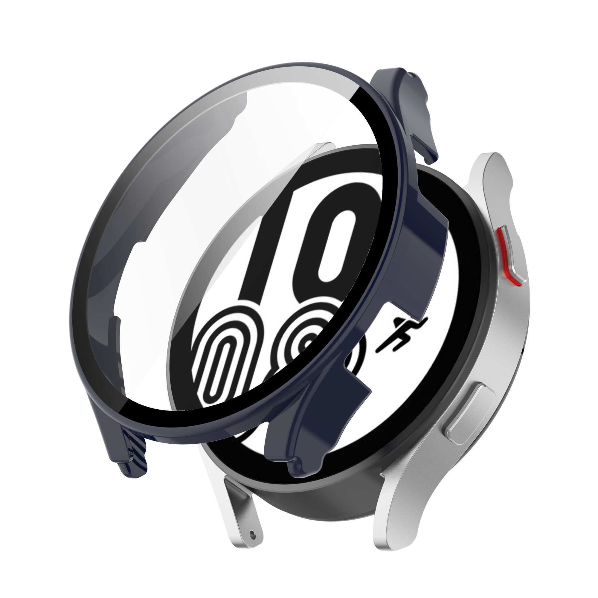 Samsung Galaxy Watch (4) 40mm - Full Cover Bumper - Donkerblauw