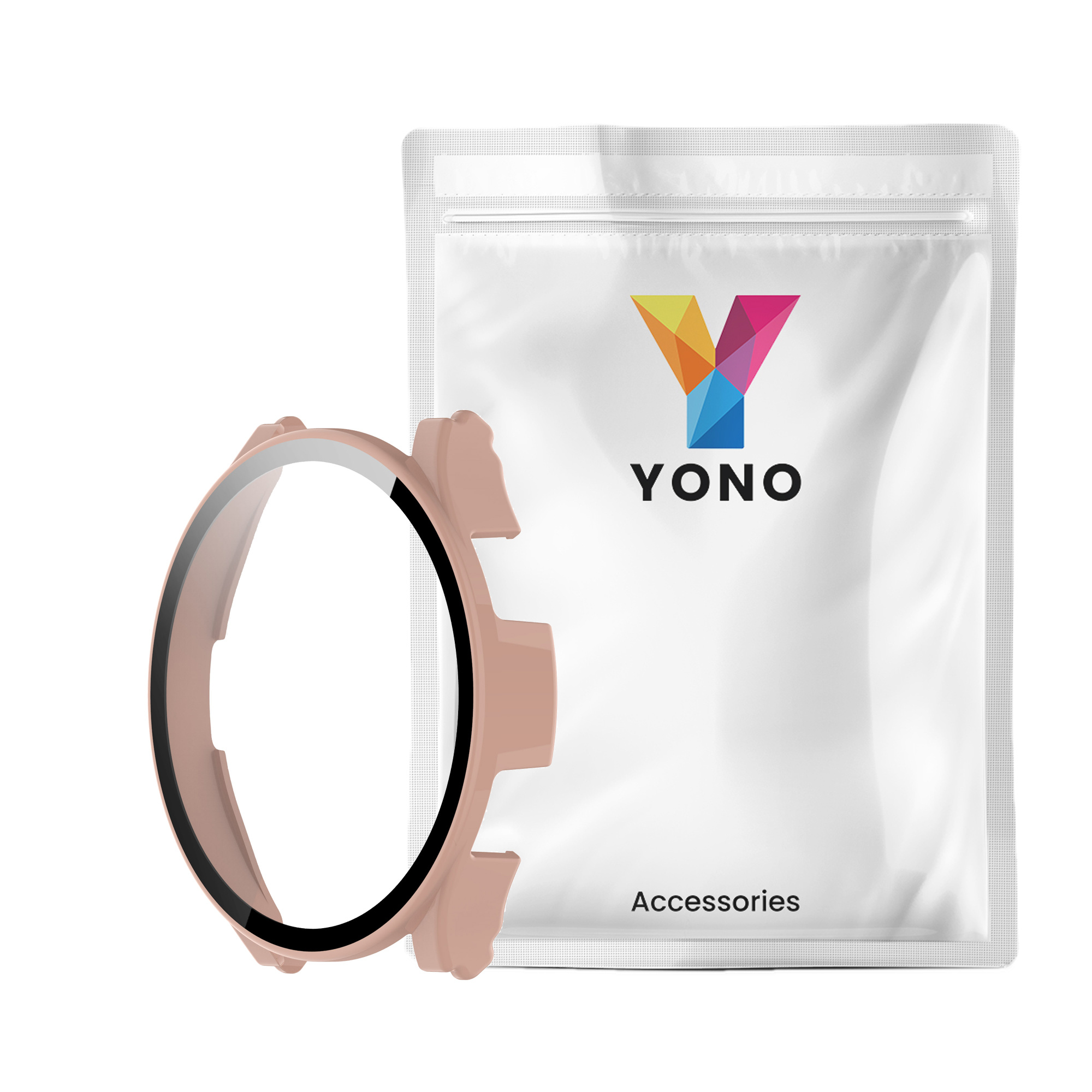 Samsung Galaxy Watch (4) 40mm - Full Cover Bumper - Lichtroze