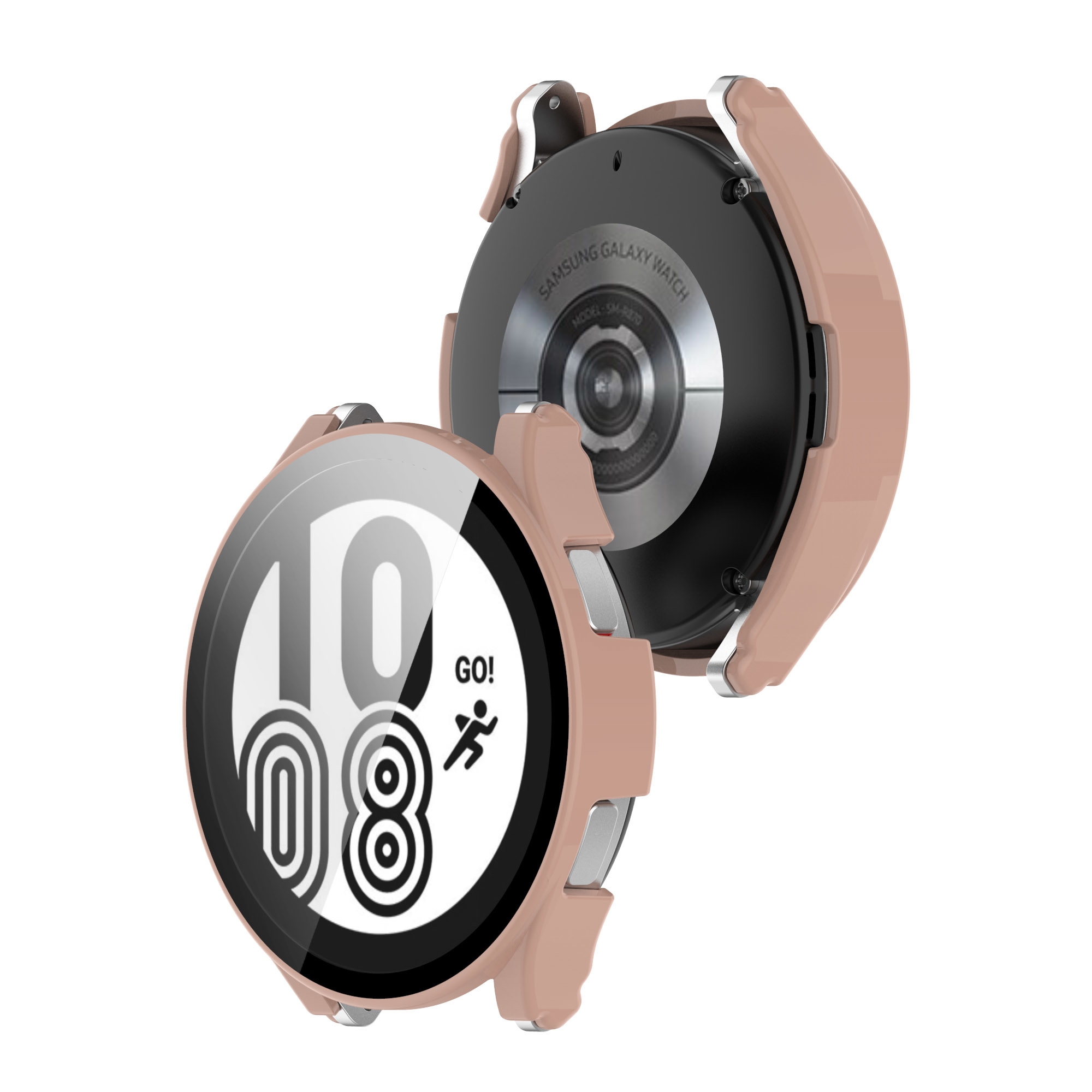 Samsung Galaxy Watch (4) 40mm - Full Cover Bumper - Lichtroze