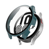 Samsung Galaxy Watch (4) 44mm - Full Cover Bumper - Donkergroen