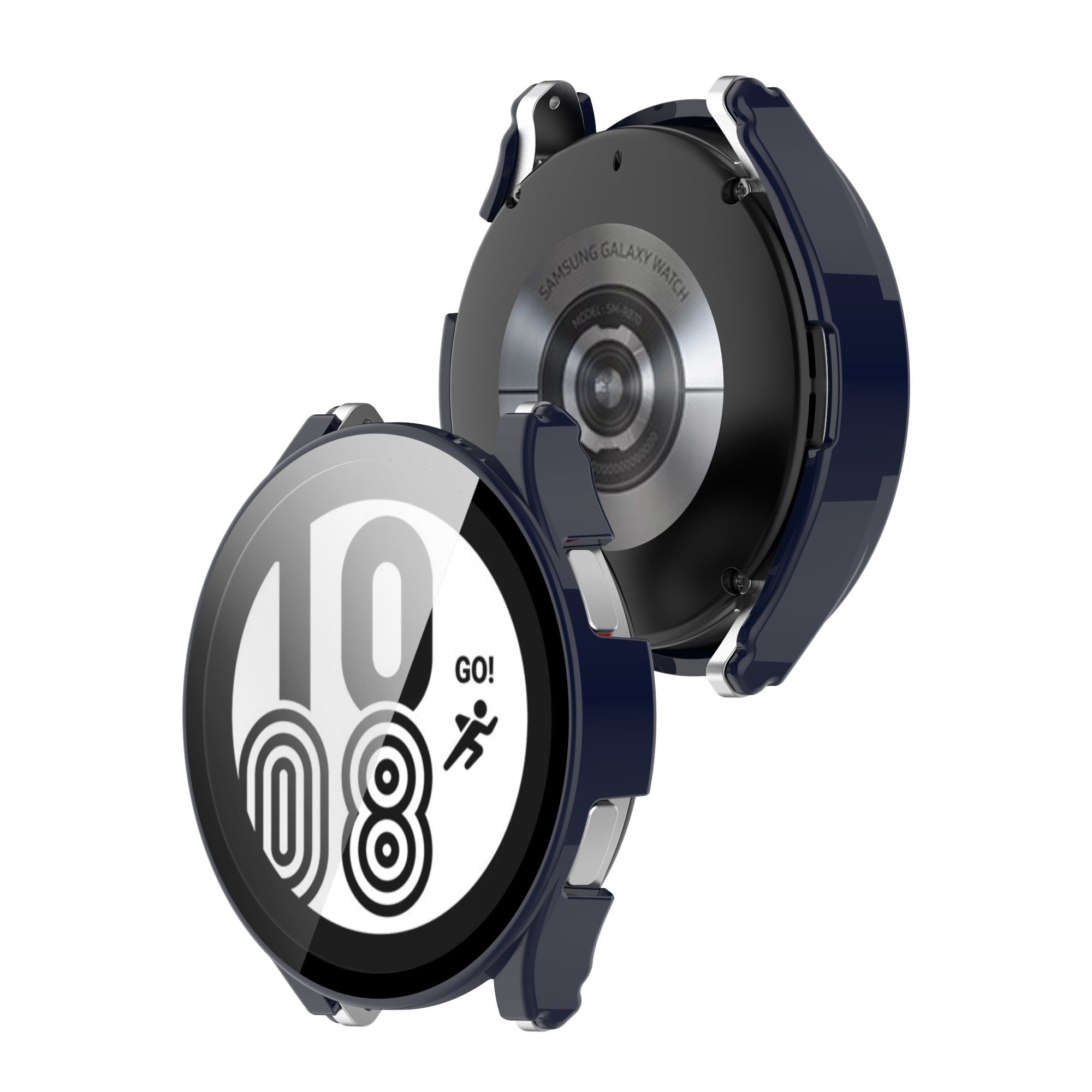 Samsung Galaxy Watch (4) 44mm - Full Cover Bumper - Donkerblauw