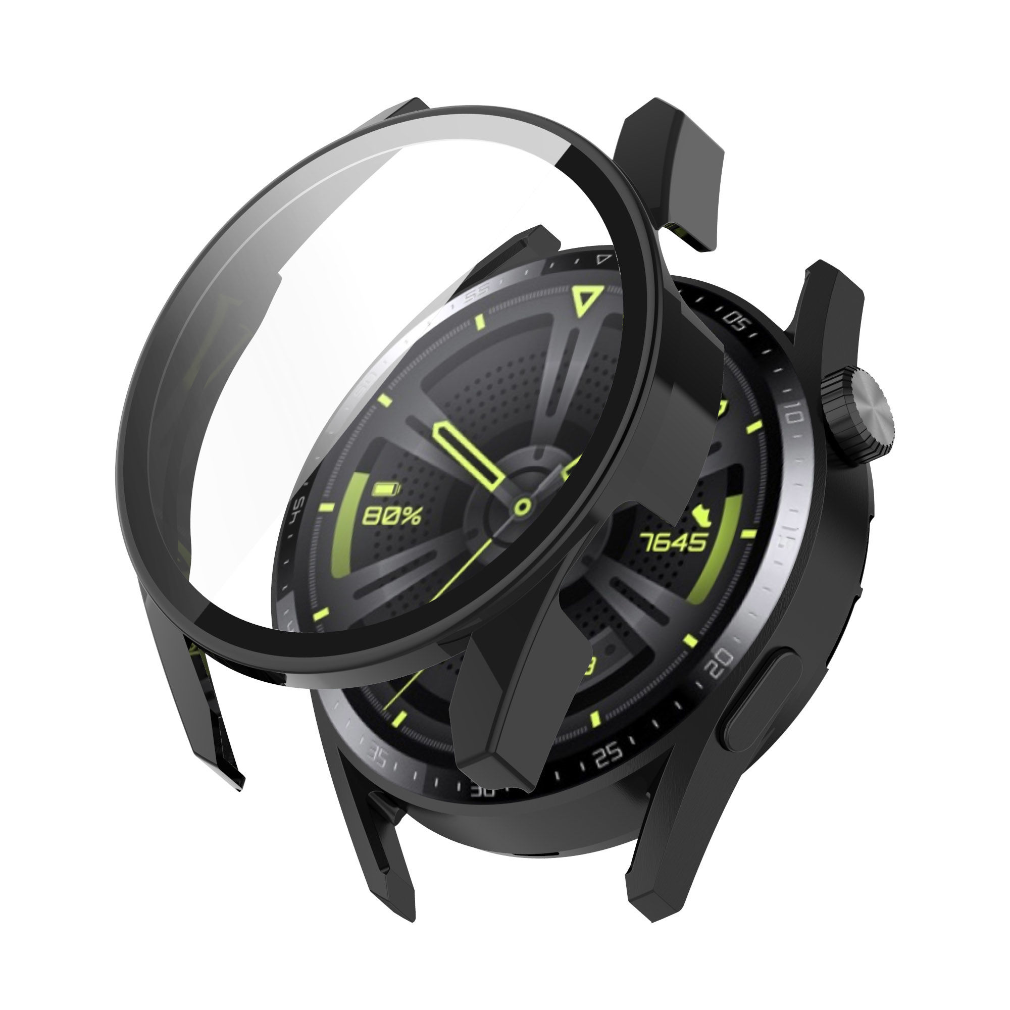 Huawei Watch GT 3 - Full Cover Bumper - Zwart