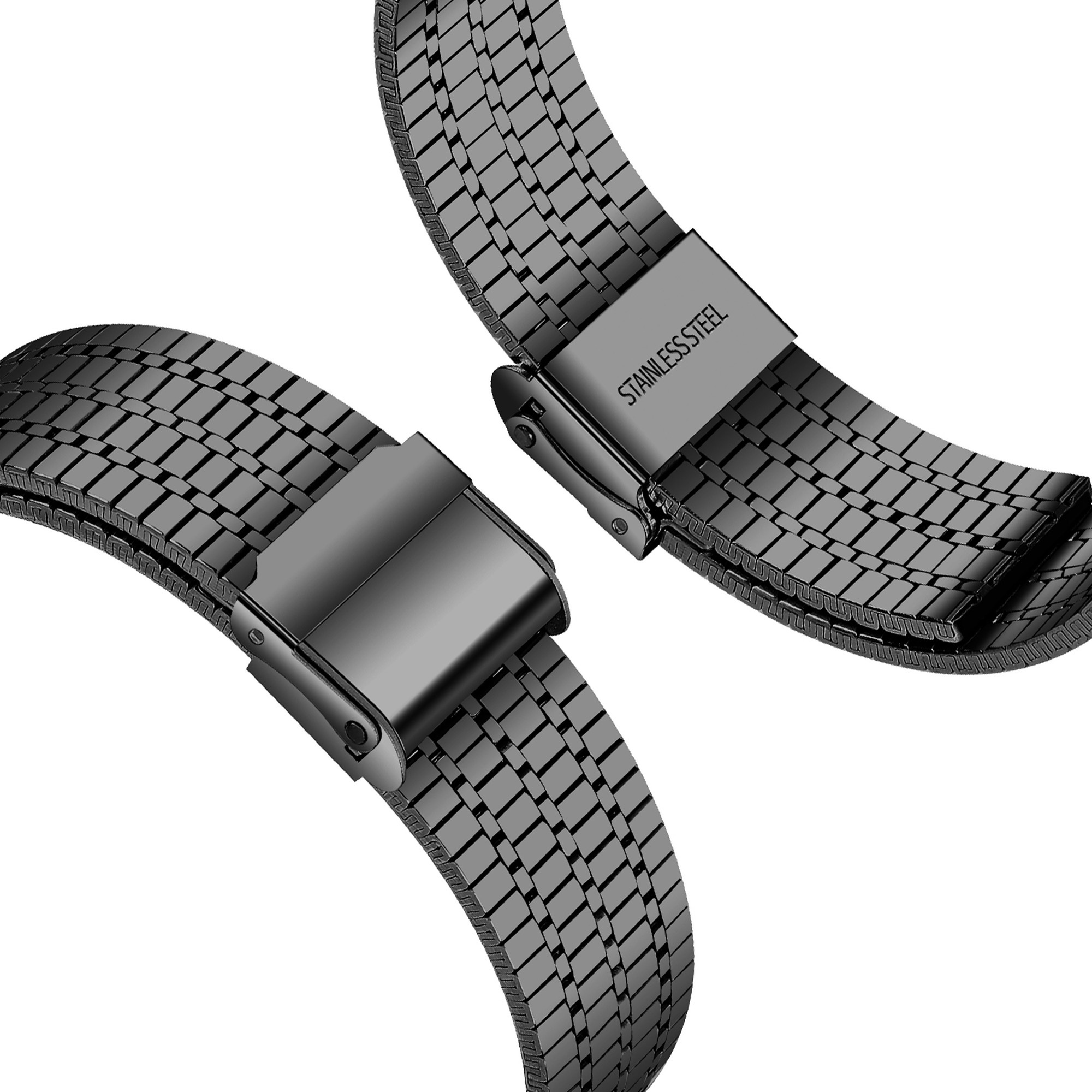 Miami Schakel Bandje 20mm Universeel- Zwart