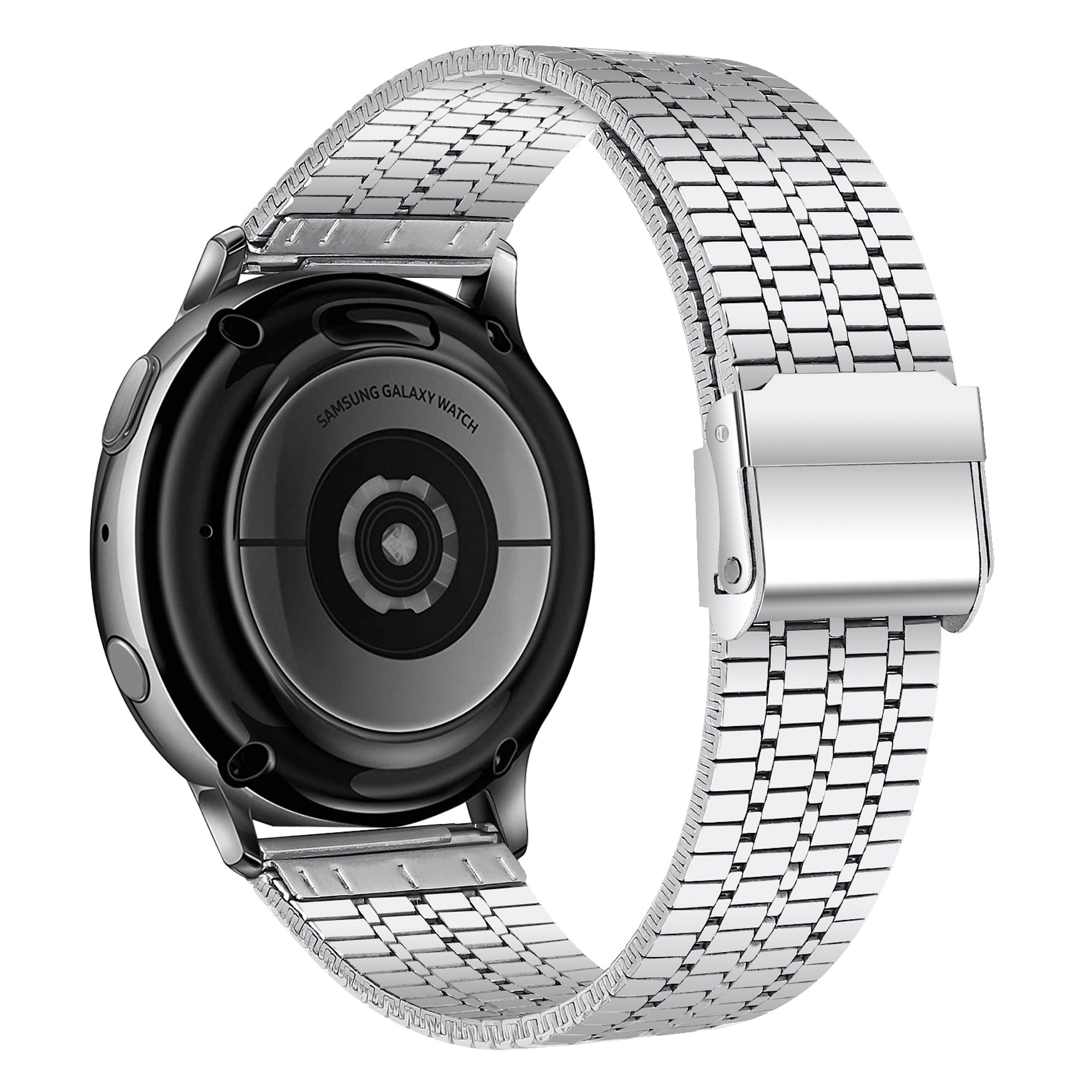 Miami Schakel Bandje 20mm Universeel - Zilver