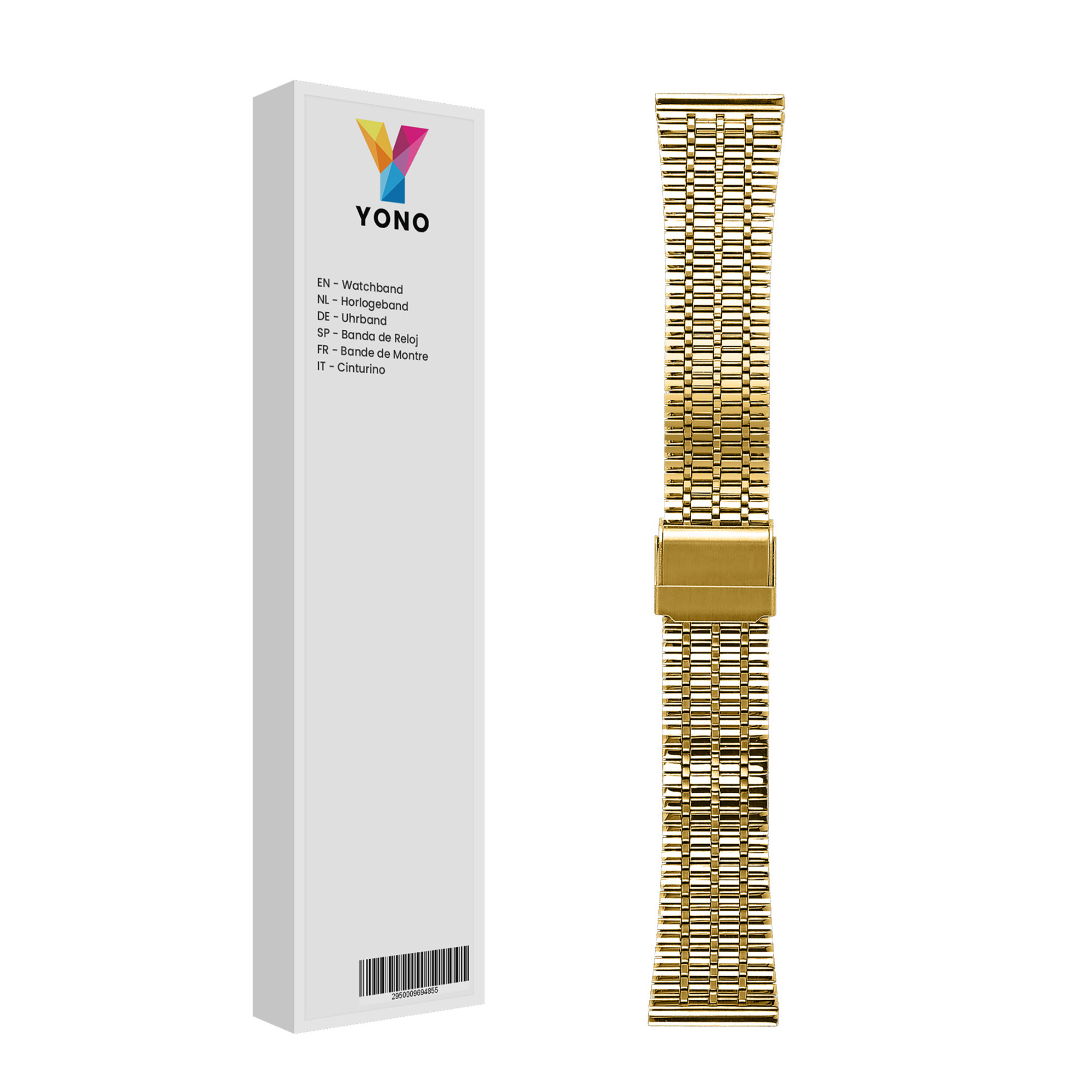 Miami Schakel Bandje 20mm Universeel - Goud