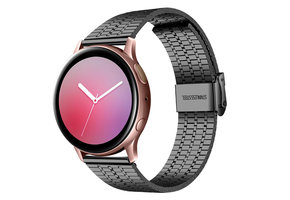 Miami Schakel Bandje 22mm Universeel - Zwart