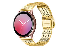 Miami Schakel Bandje 22mm Universeel - Goud