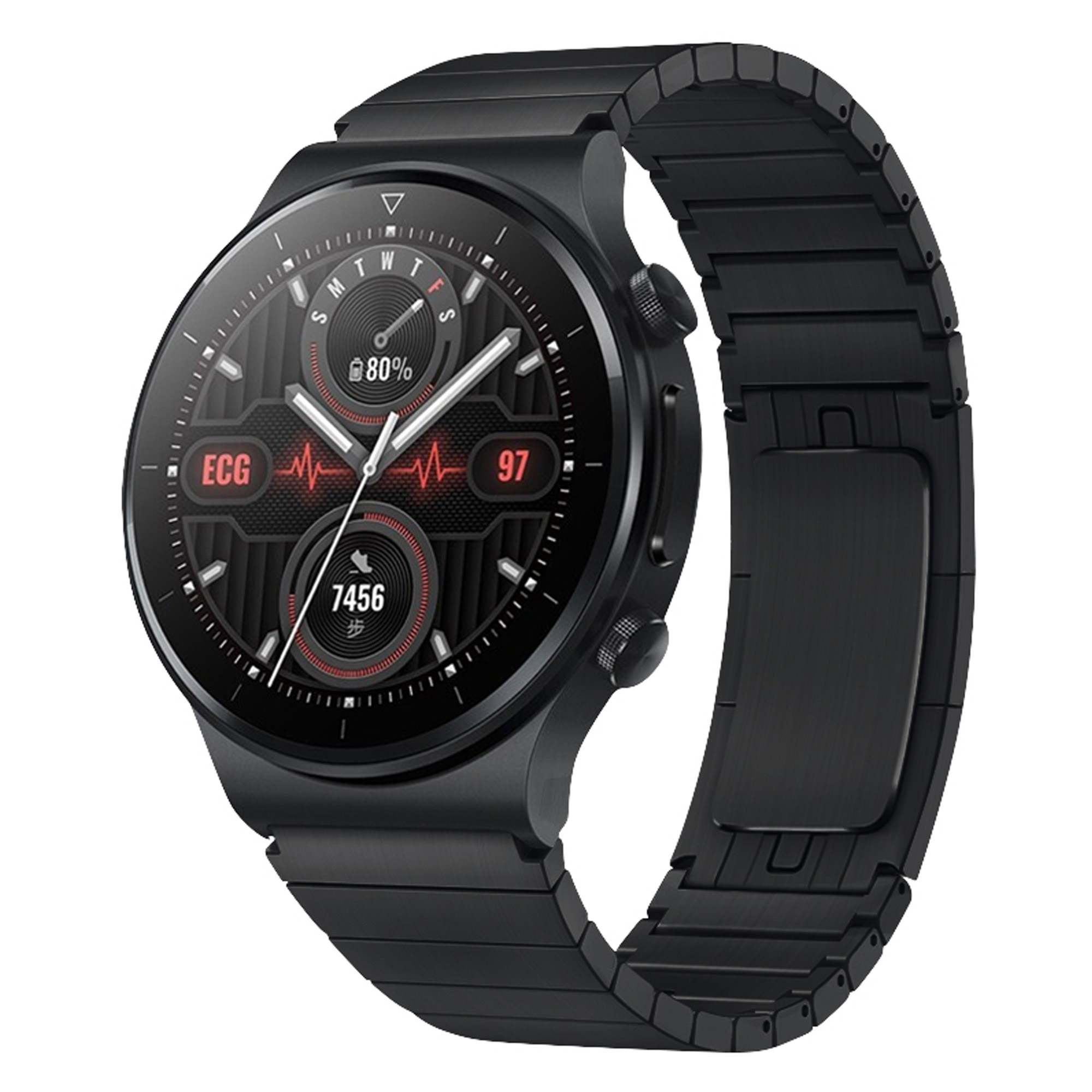 Alpha Schakel Bandje 22mm Universeel - Zwart