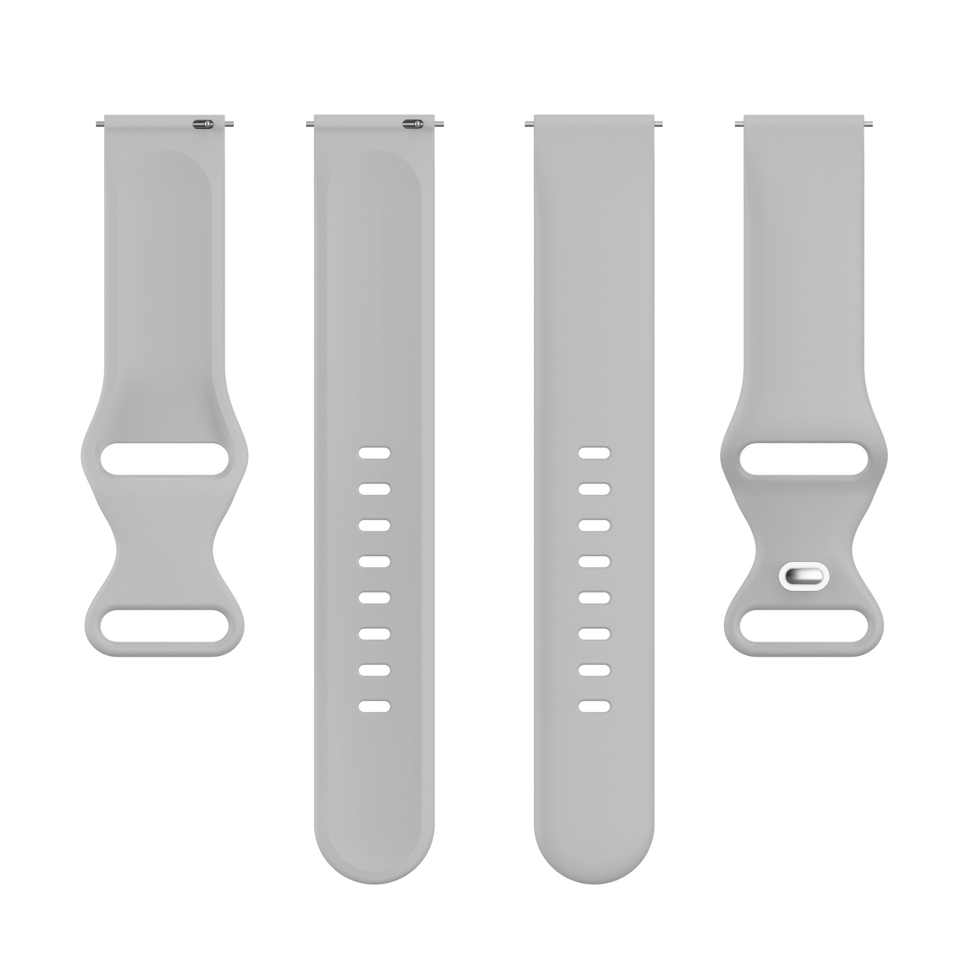 Siliconen Soft Bandje 20mm Universeel - Grijs