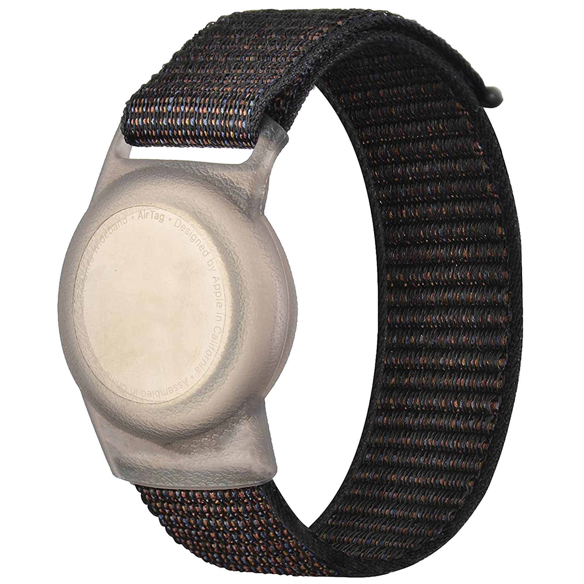 Nylon Armband Apple AirTag - Zwart