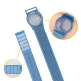 Nylon Armband Apple AirTag - Blauw