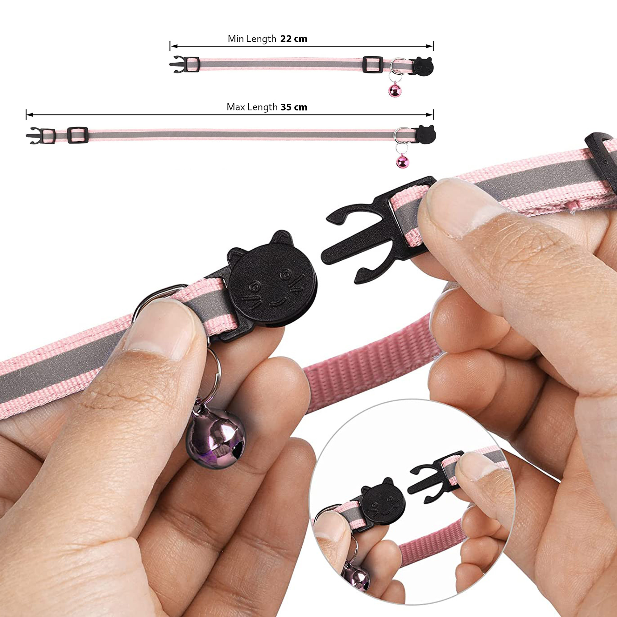 Katten Halsband Apple AirTag - Roze