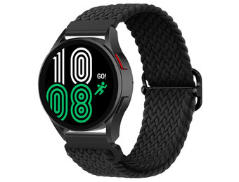 Nylon Stretch Bandje 20mm Universeel - Zwart