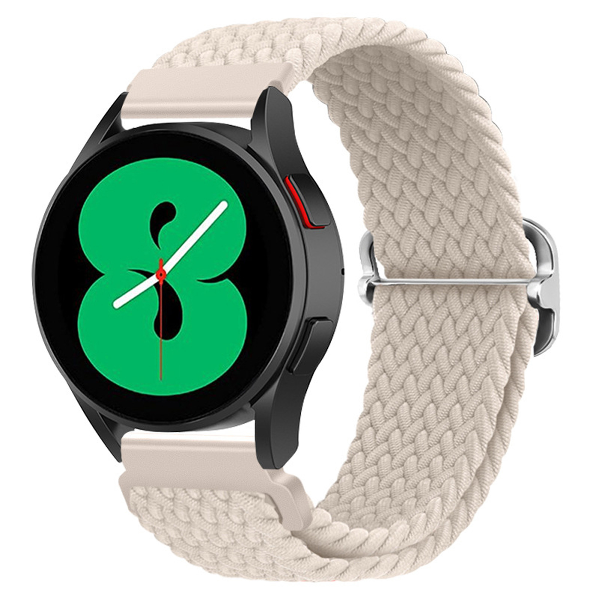 Nylon Stretch Bandje 20mm Universeel - Champagne