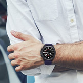 Siliconen Link Bandje 22mm - Donkerblauw