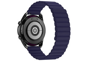 Siliconen Link Bandje 22mm - Donkerblauw