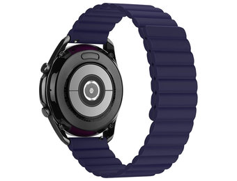 Siliconen Link Bandje 22mm - Donkerblauw