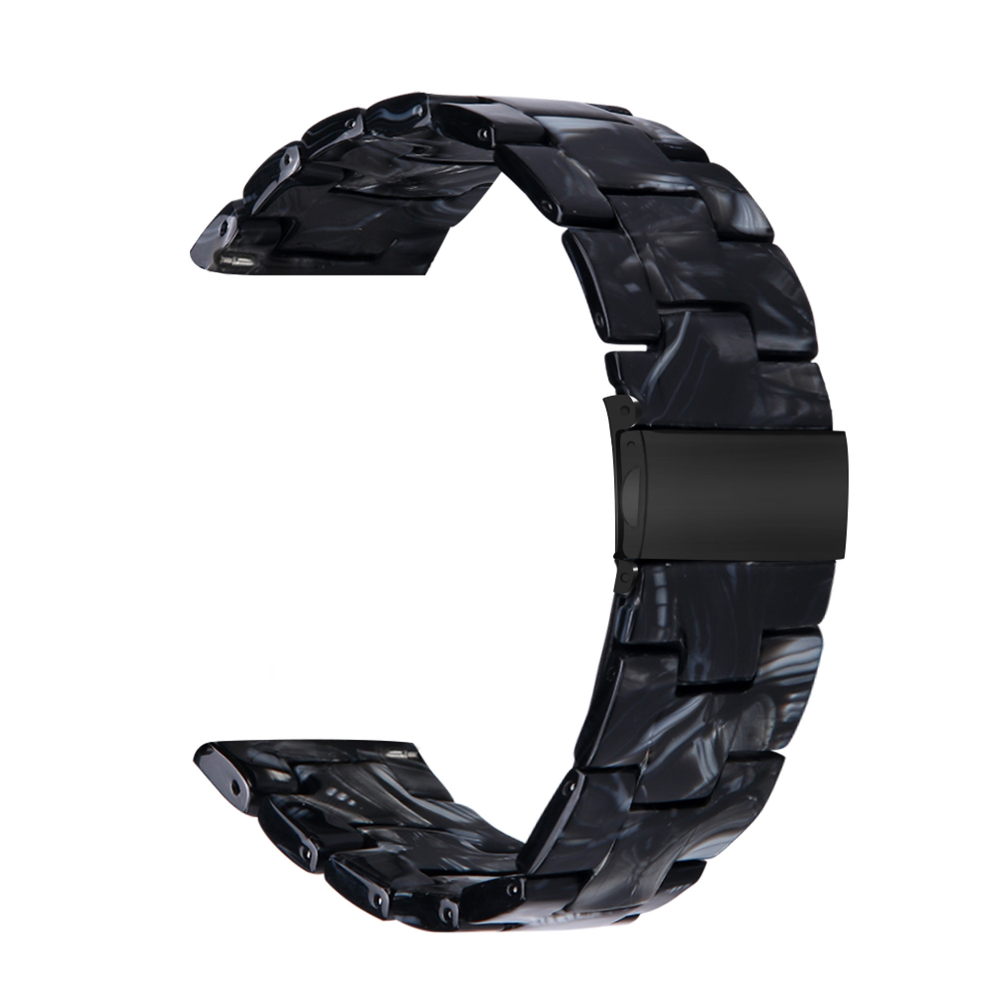 Resin Schakel Bandje 20mm Universeel - Zwart
