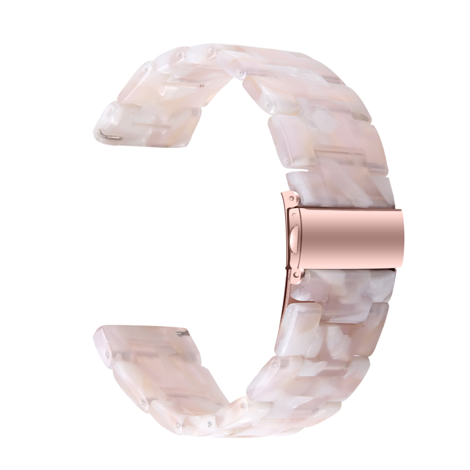 Resin Schakel Bandje 20mm Universeel - Lichtroze