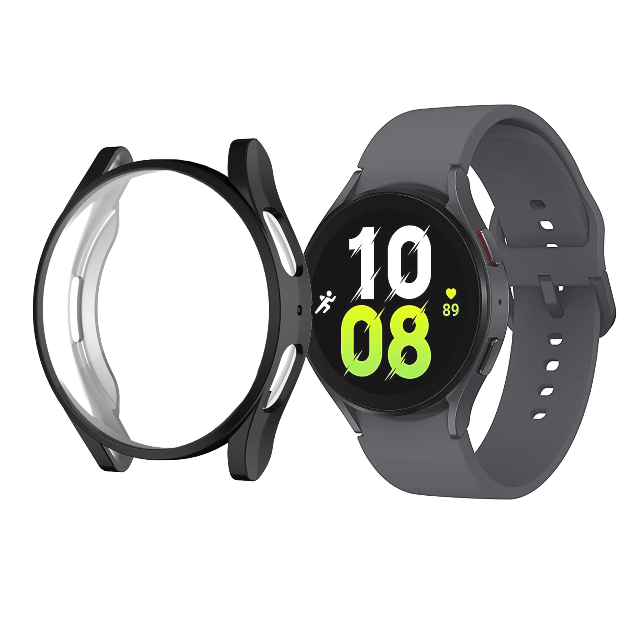 Galaxy Watch 5 (44 mm) - Full Cover Bumper - Zwart