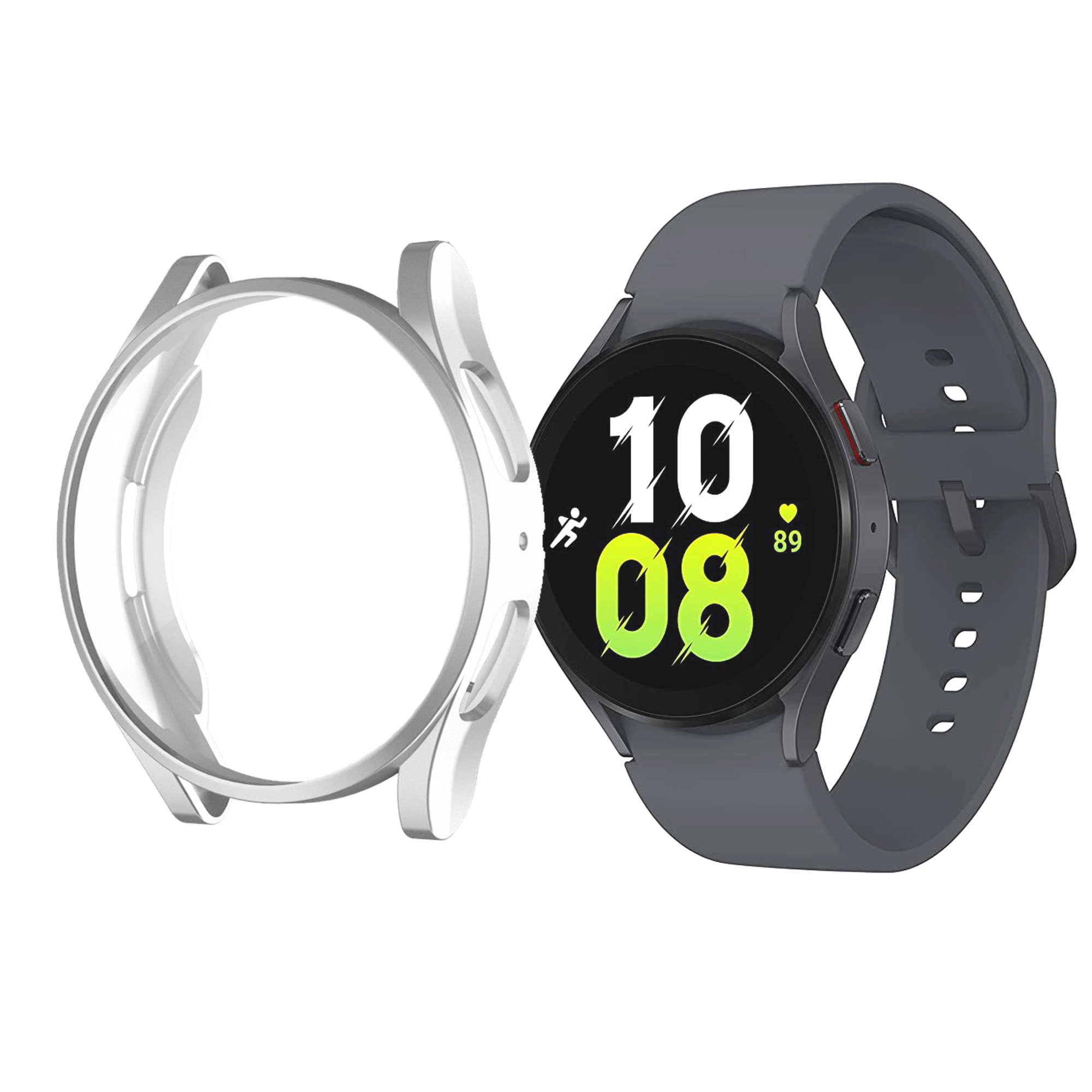Galaxy Watch 5 (44 mm) - Full Cover Bumper - Zilver