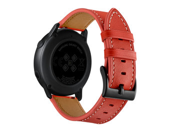 Leer Bandje 22mm Universeel - Rood