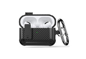 YONO Airpods Pro Hoesje - Armor Case met Lock - Carbon