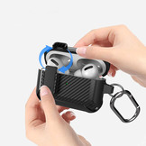 YONO Airpods Pro Hoesje - Armor Case met Lock - Carbon