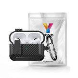 YONO Airpods Pro Hoesje - Armor Case met Lock - Carbon