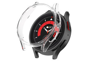 YONO Bumper geschikt voor Galaxy Watch 5 Pro (45 mm) - Hoesje - Case - Transparant