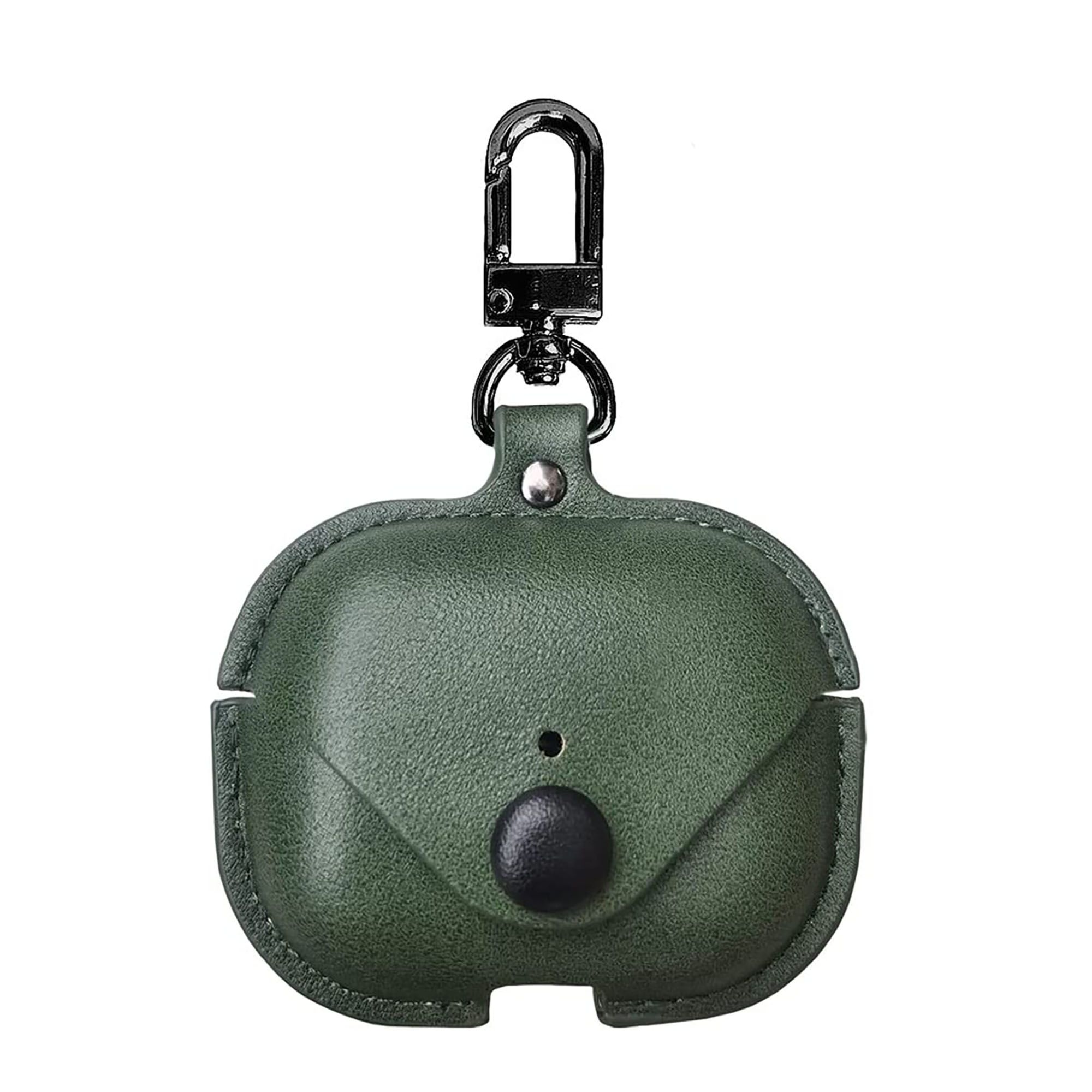 YONO Airpods Pro Hoesje - Leer met Clip - Donkergroen