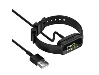 Fitbit Inspire 3 Oplader - Oplaadkabel - Zwart