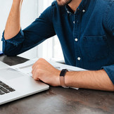 Fitbit Inspire 3 Bandje Leer - Bruin