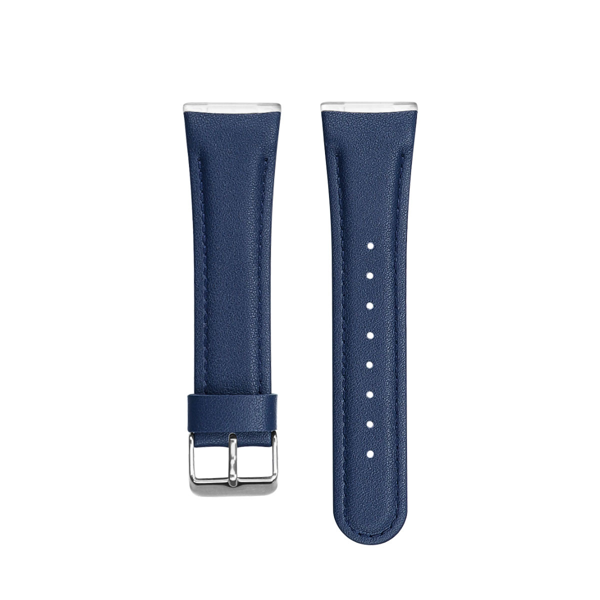 Fitbit Versa 4 / Sense 2 Leer Bandje - Donkerblauw