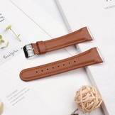 Fitbit Versa 4 / Sense 2 Leer Bandje - Bruin