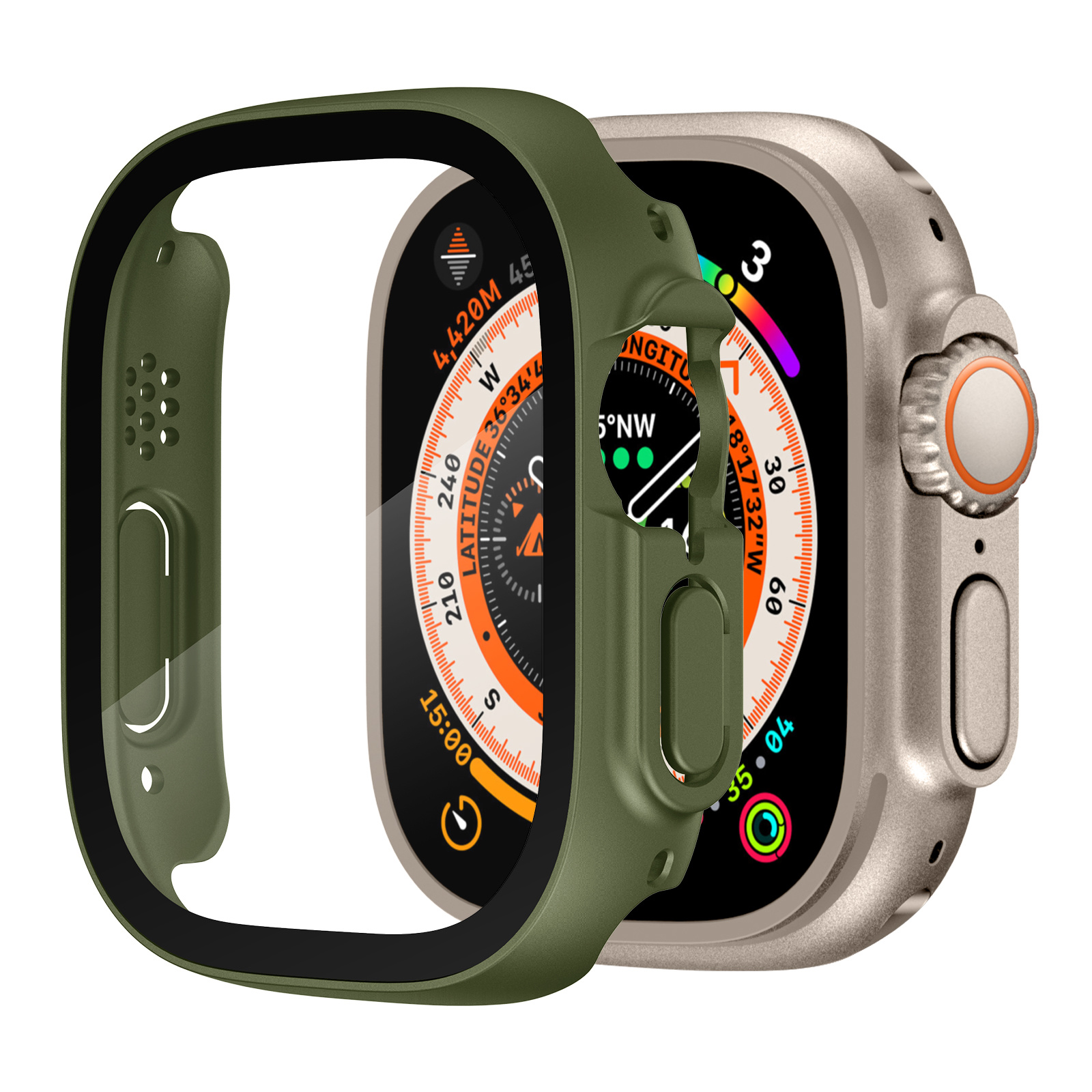 Apple Watch Ultra (49mm) Hoesje - Donkergroen