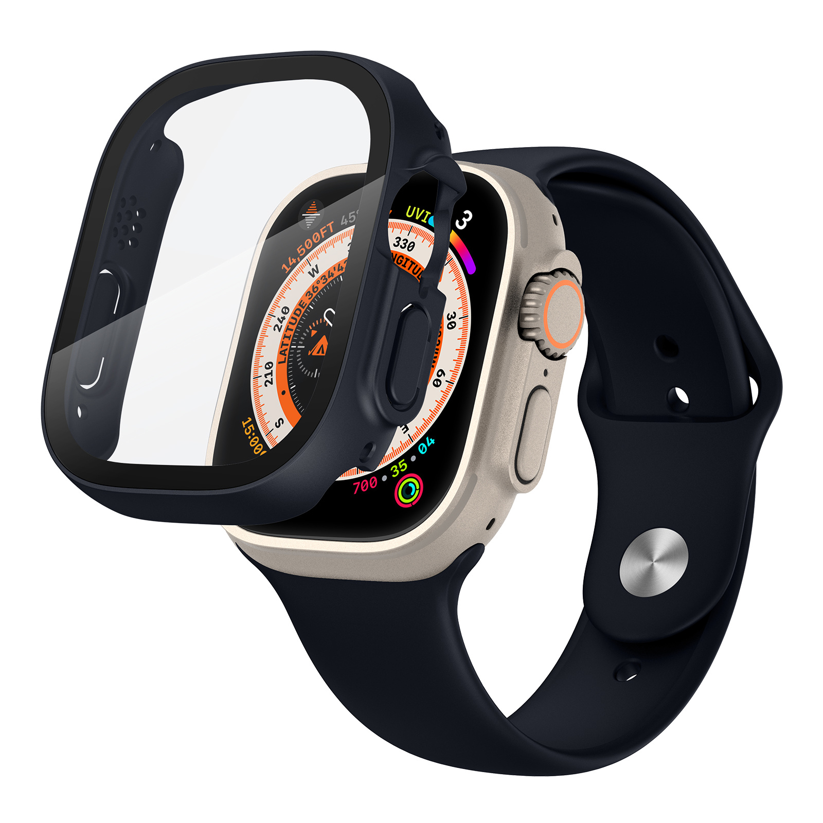 Apple Watch Ultra (49mm) Hoesje - Donkerblauw