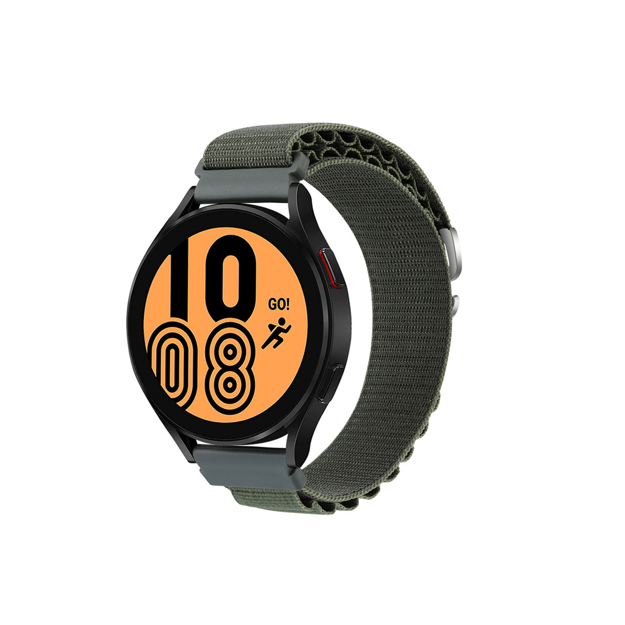 Nylon Loop Bandje 20mm - Donkergroen