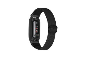 Fitbit Inspire 3 Nylon Stretch Bandje - Zwart