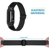 Fitbit Inspire 3 Nylon Stretch Bandje - Zwart