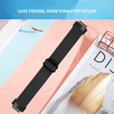 Fitbit Inspire 3 Nylon Stretch Bandje - Zwart