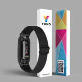 Fitbit Inspire 3 Nylon Stretch Bandje - Zwart