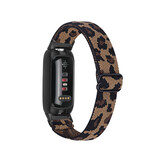 Fitbit Inspire 3 Nylon Stretch Bandje - Leopard