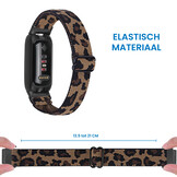 Fitbit Inspire 3 Nylon Stretch Bandje - Leopard