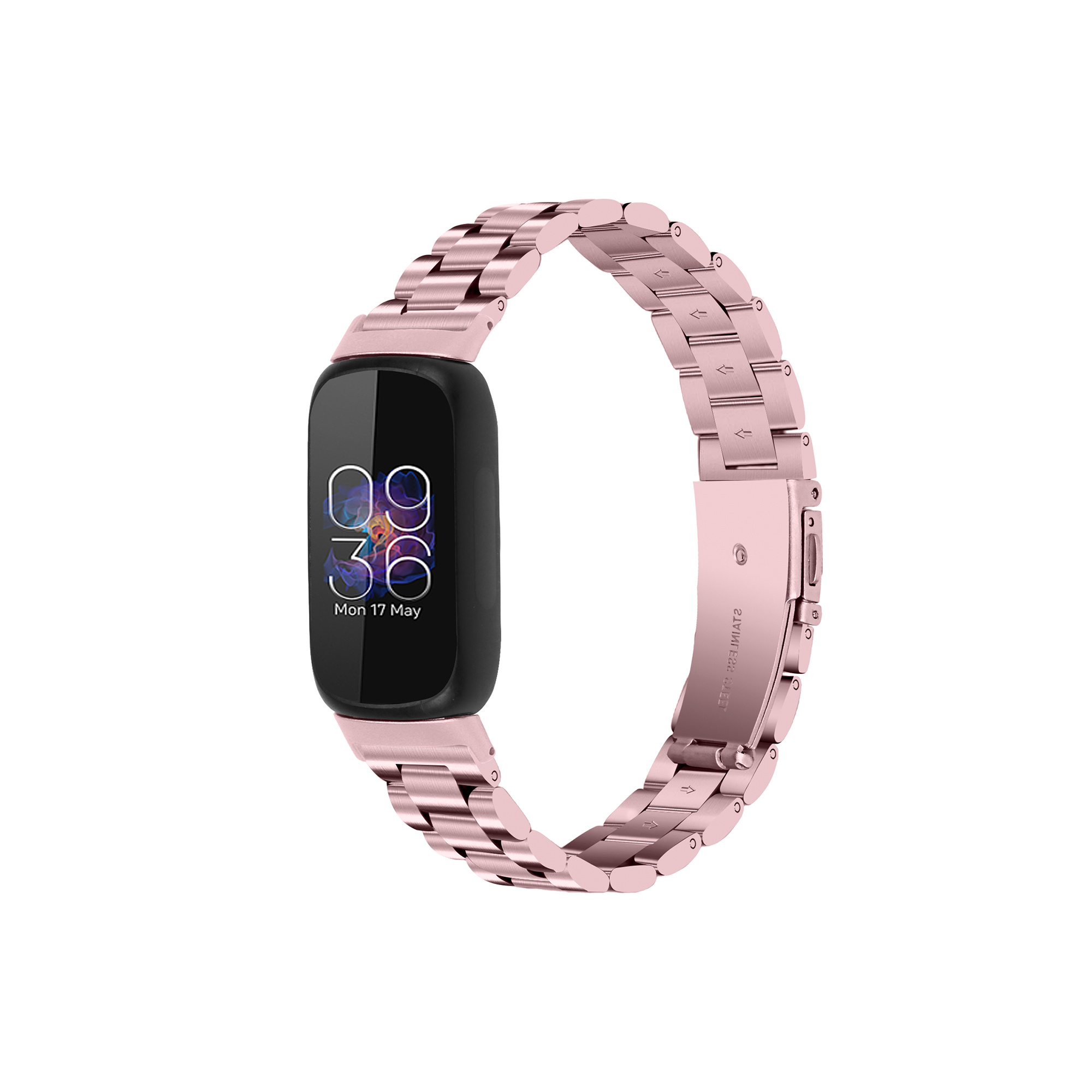Fitbit Inspire 3 Stalen Bandje - Roze