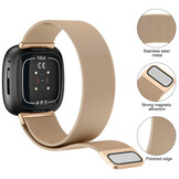 Fitbit Versa 4 / Sense 2 Milanees Bandje – Rose Gold