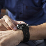 Hexagon Siliconen Bandje 20mm - Zwart