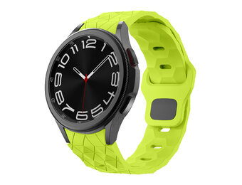 Hexagon Siliconen Bandje 20mm - Mamba Groen