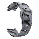 Hexagon Siliconen Bandje 20mm - Camouflage Grijs